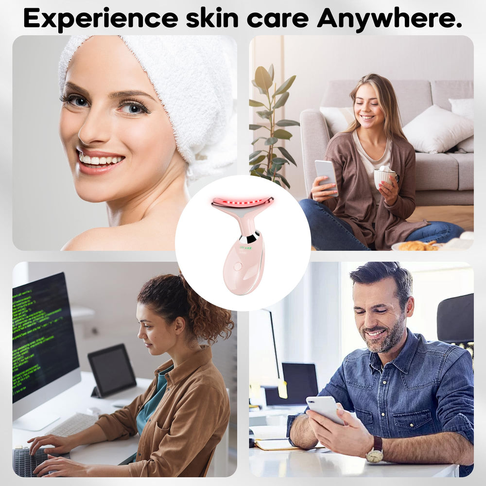 Suenohyu facial massager heats up to 113°F with creams or serums.