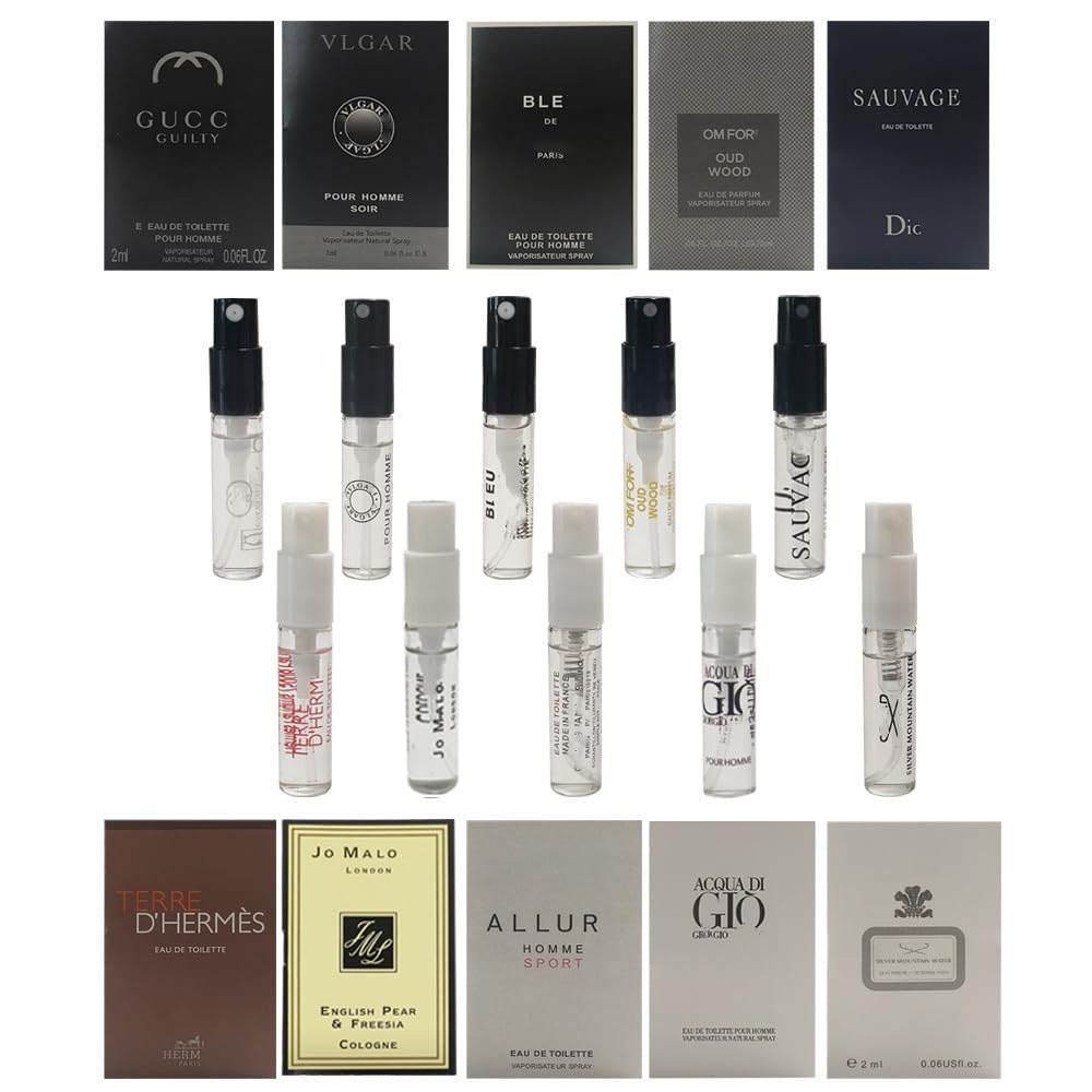 Sufeasdf fragrance sampler 10pcs travel vials for on-the-go scent exploration