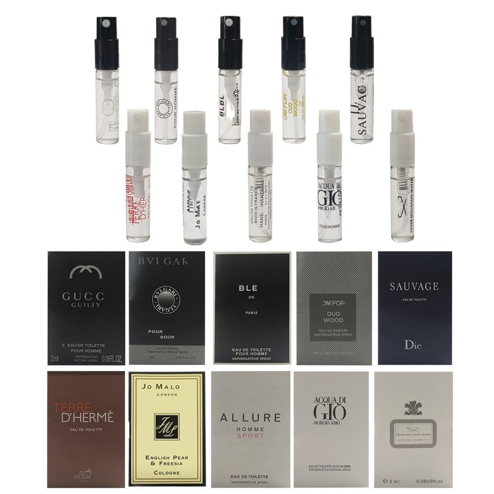 Sufeasdf travel fragrance sampler pack bag-ready for easy testing before buying
