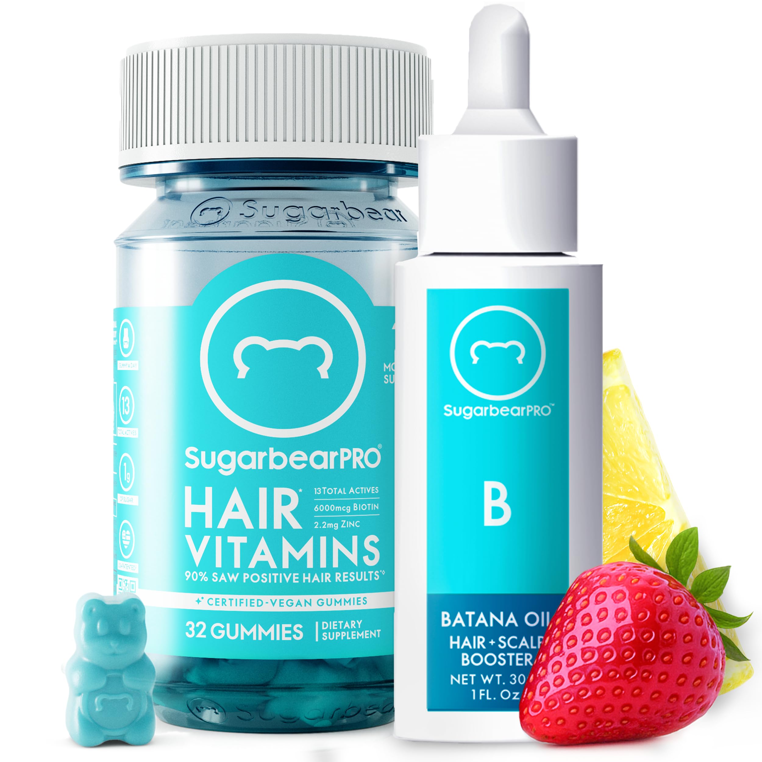 SugarBearHair Batana Oil bottle showing silky oil texture for smooth application