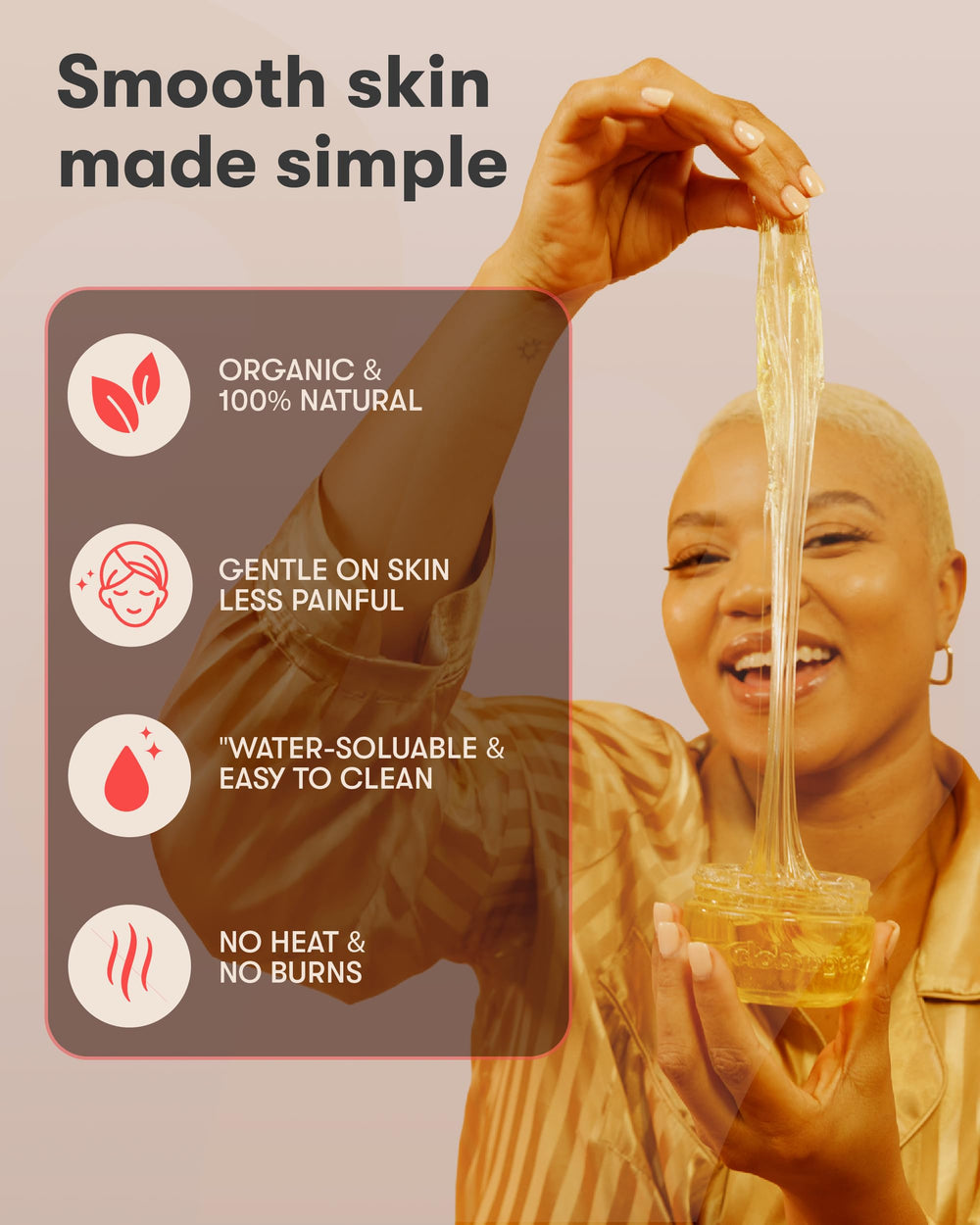 Sugardoh reusable cloth strips for clean, reusable sugaring sessions.