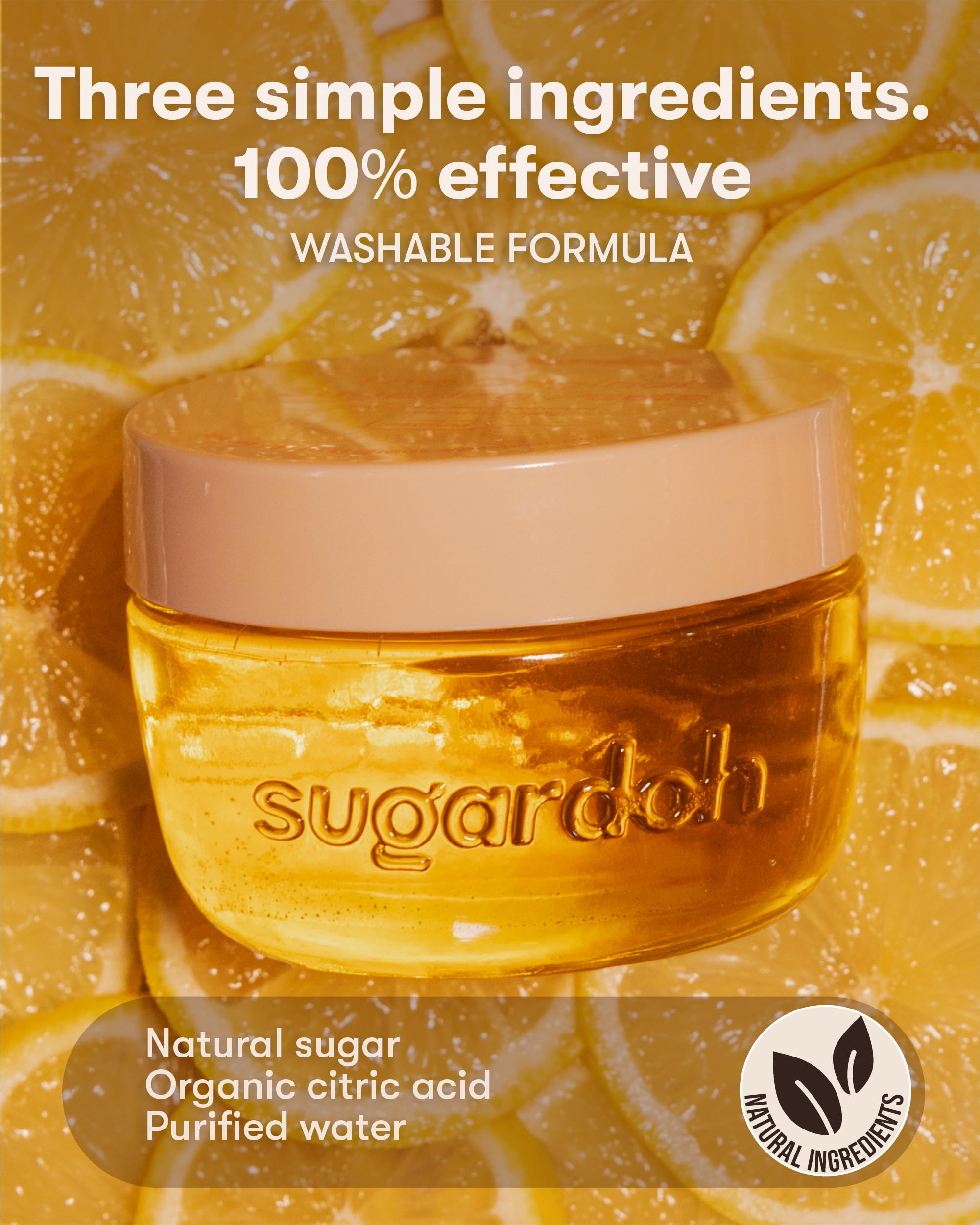 Sugardoh kit used on face, arms, and legs for versatile at-home sugaring.