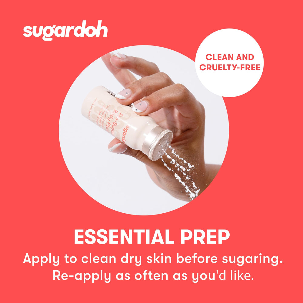 Sugardoh Pre-Wax Powder in humid room shows moisture control.