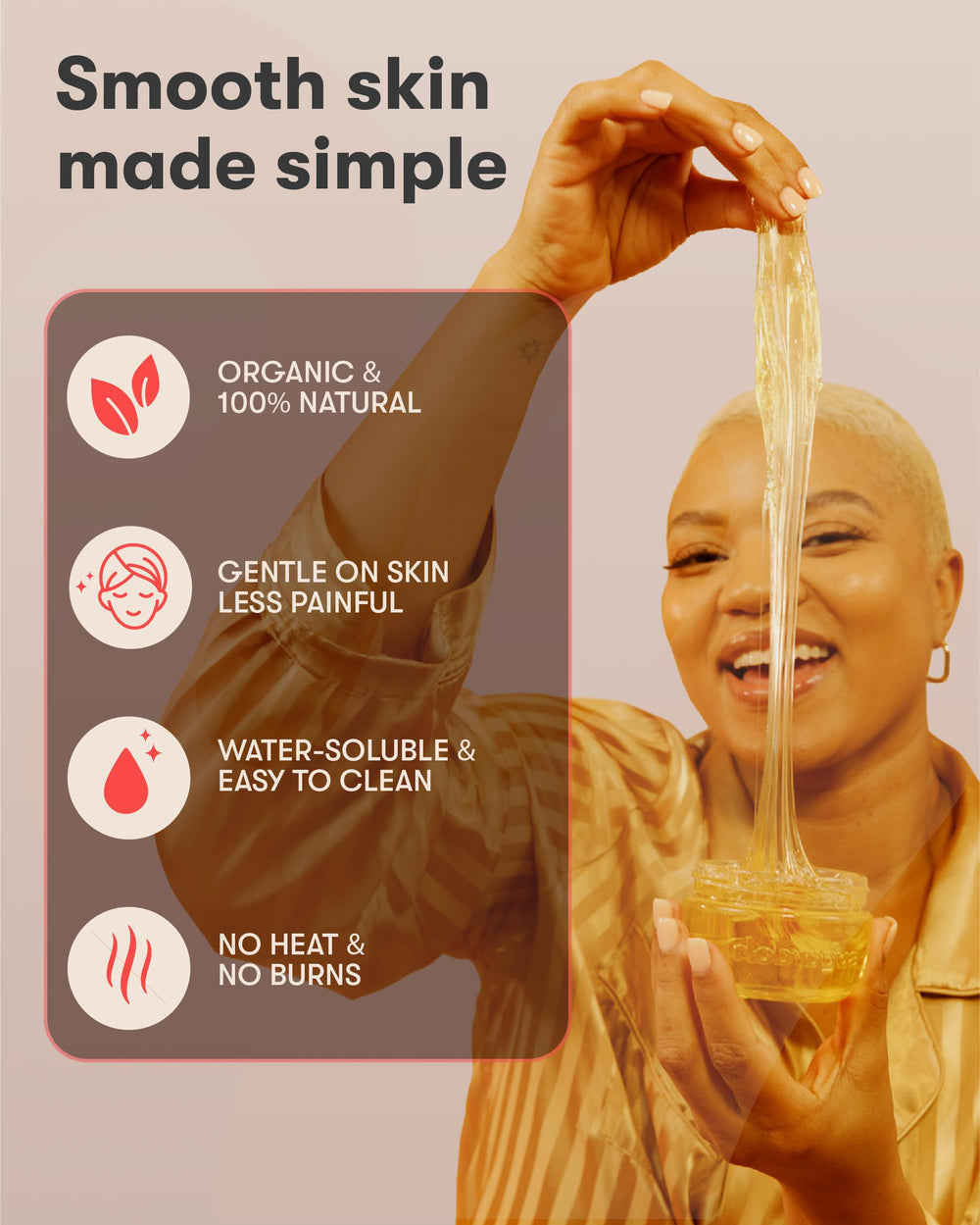Sugardoh Sugar Wax Kit Cloth Strips provide clean removal and durable reusable strips