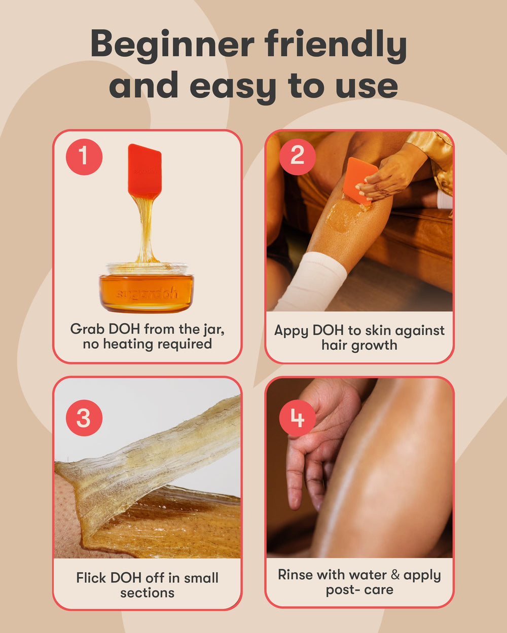 Sugardoh Sugar Wax Kit cruelty-free and USA-made for a cleaner beauty routine
