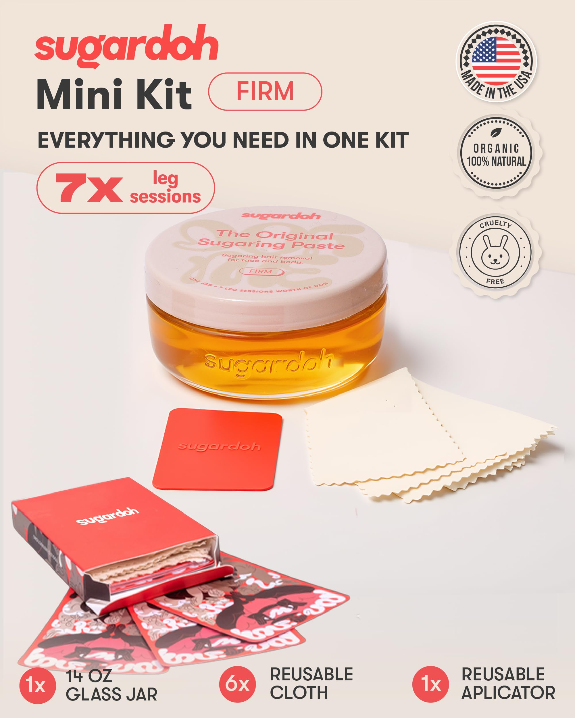 Sugardoh Sugar Wax Kit Reusable Applicator enables precise, reusable application