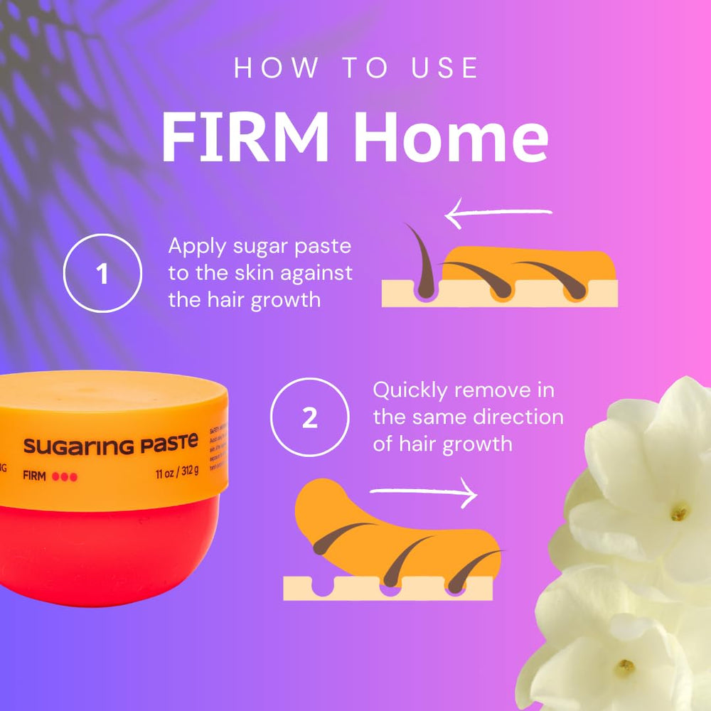 Sugaring Labs Firm paste used on Brazilian underarms for smooth removal.