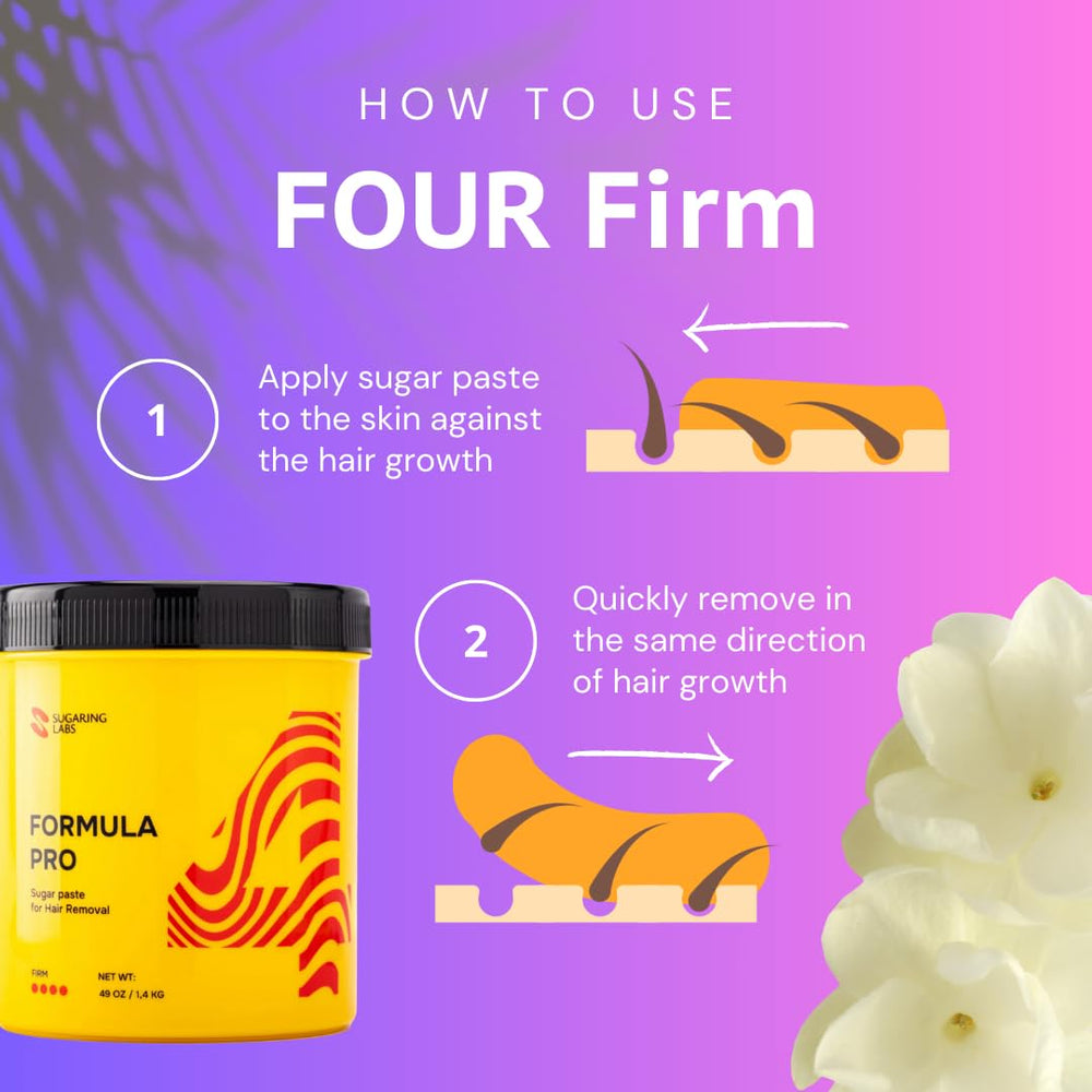 Experienced technician uses Formula Pro Firm for precise sugaring