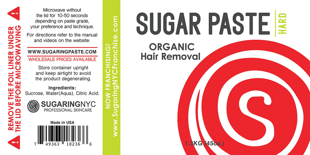 Sugaring NYC hard paste close-up texture for tough hair removal.