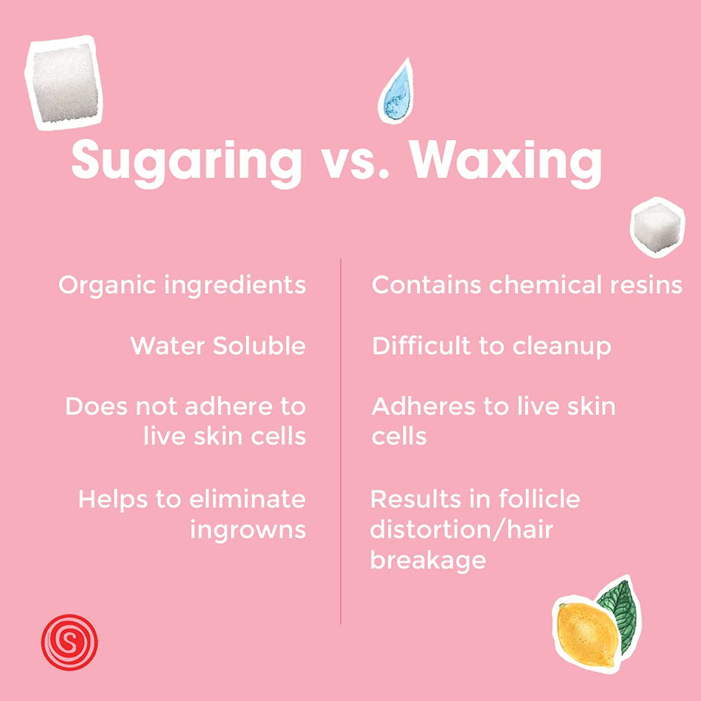 Sugaring NYC hard paste after removal leaves smooth skin.