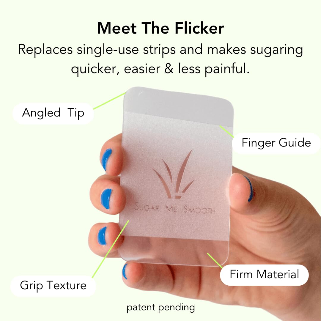 Sugar Me Smooth pour bottle with light glow for mess-free application.