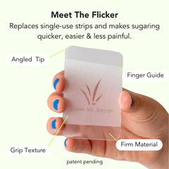 Sugar Me Smooth pour bottle with light glow for mess-free application.