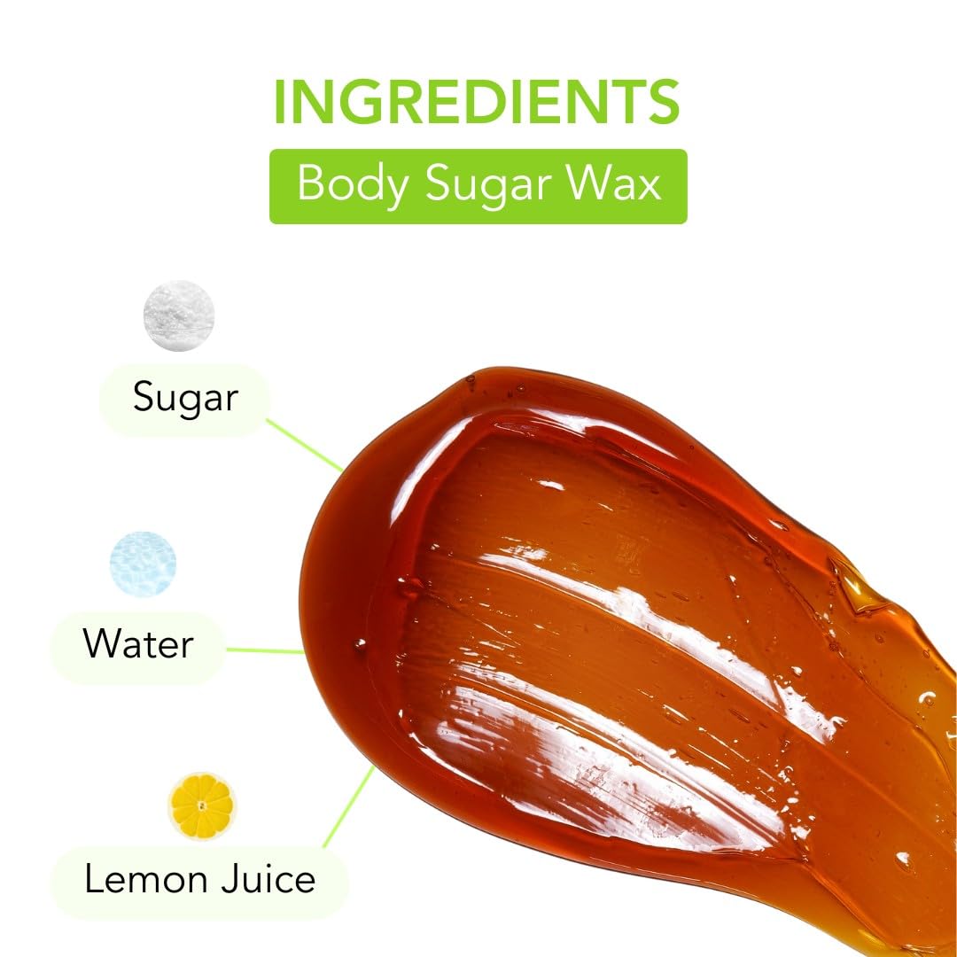 Sugar Me Smooth wax texture close-up shows smooth granules for gentle removal.