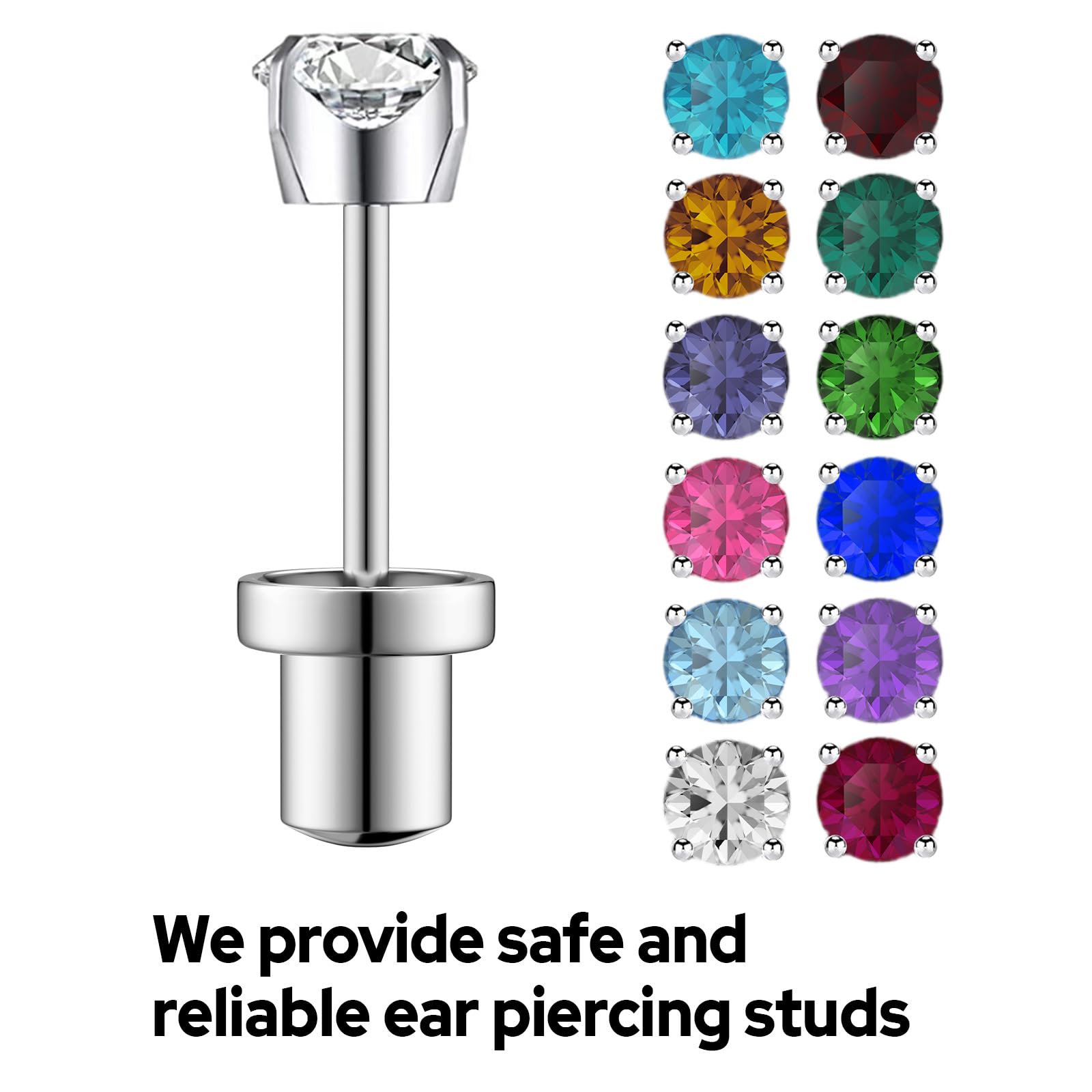 SugarTang at-home ear piercing use demo demonstrates simple self-piercing process