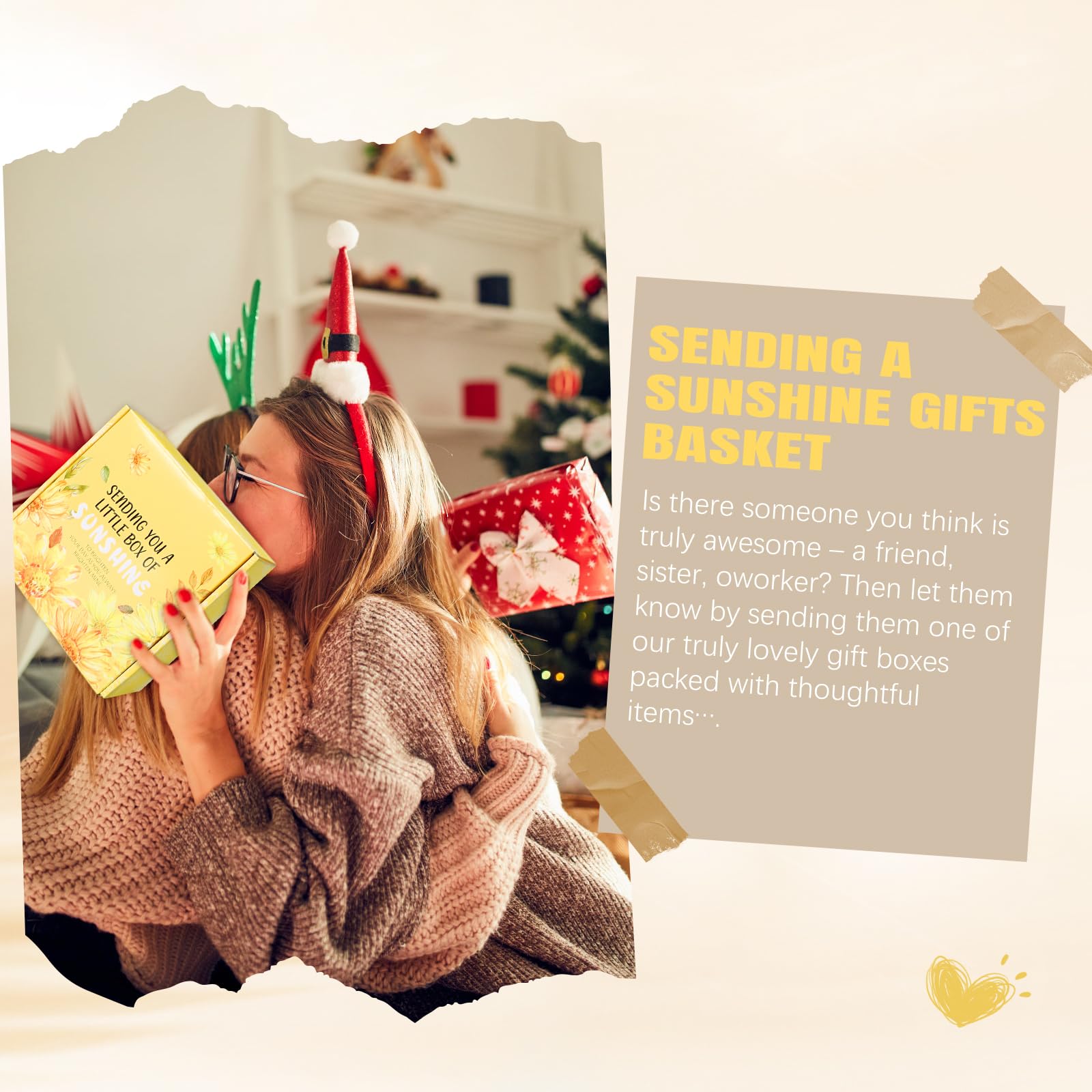 Suhctuptx Greeting card with message promotes thoughtful gifting.