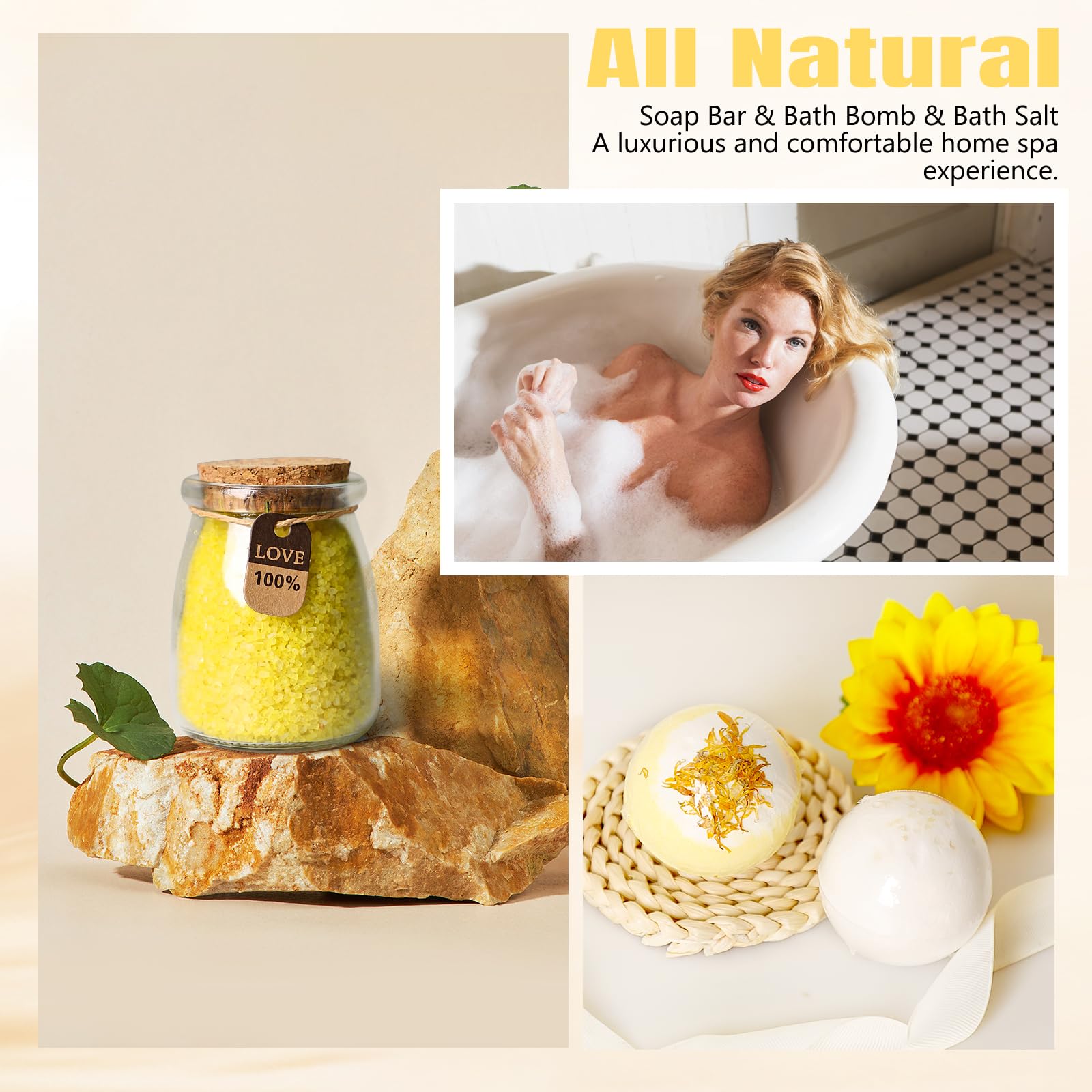 Suhctuptx Handmade soap with freesia aroma for gentle cleansing.