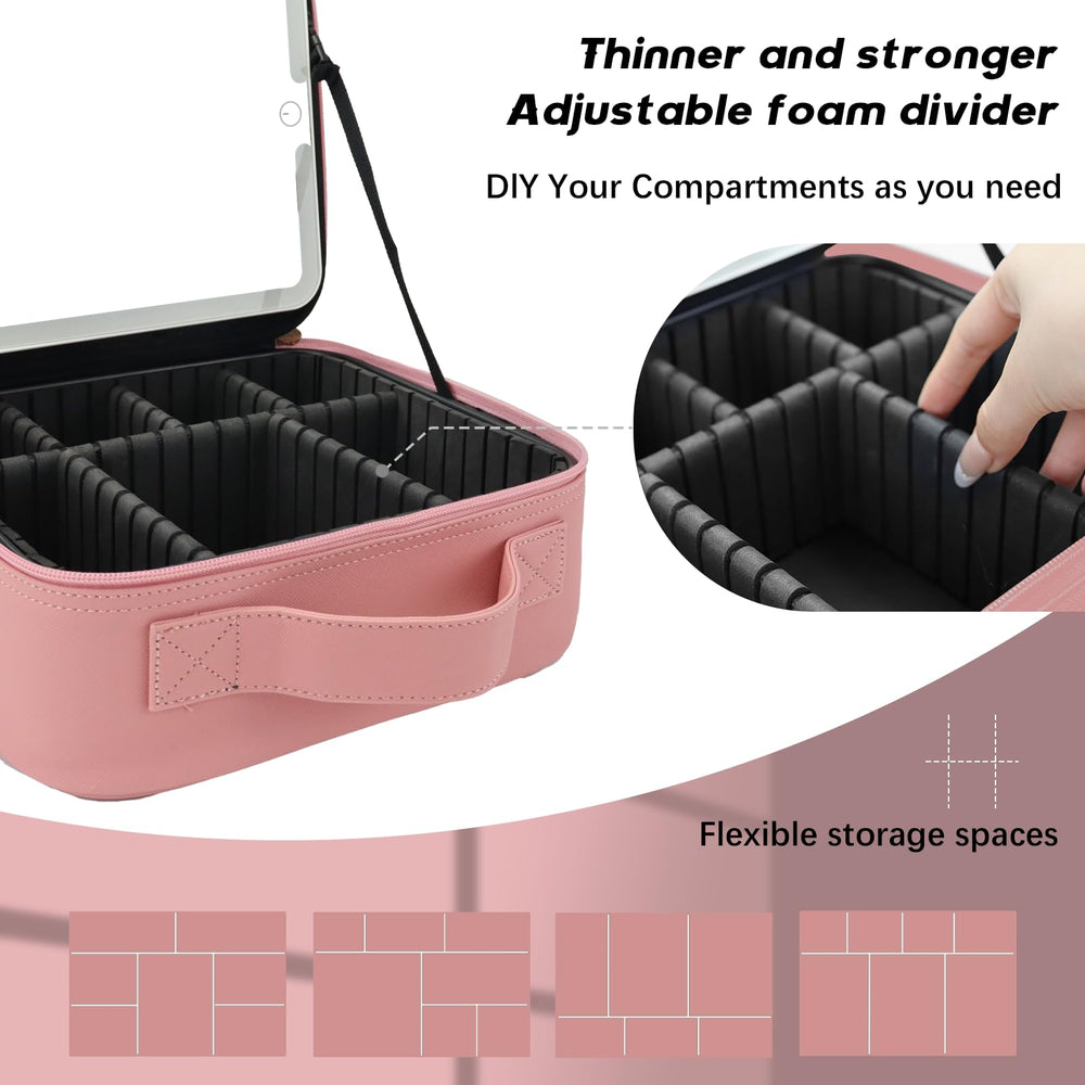 SUILU travel organization pockets showing adjustable compartments
