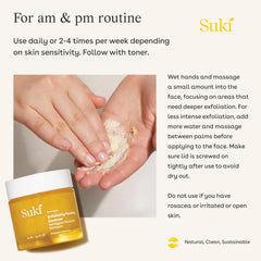Suki Skincare Exfoliate Foaming Cleanser uses natural sugars for gentle exfoliation