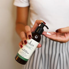 Sukin moisturizer ingredients close-up highlighting rosehip and wheat germ nourishing properties