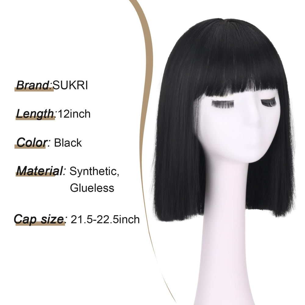 SUKRI daily-wear bob wig demonstrates lightweight comfort for all-day use.
