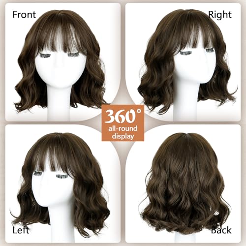 SUKRI wig featuring soft bangs for middle or side part versatility