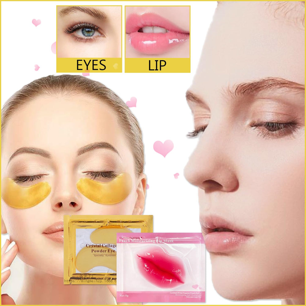 Sulily 24K gold eye mask closeup showing luxurious cooling under-eye care.