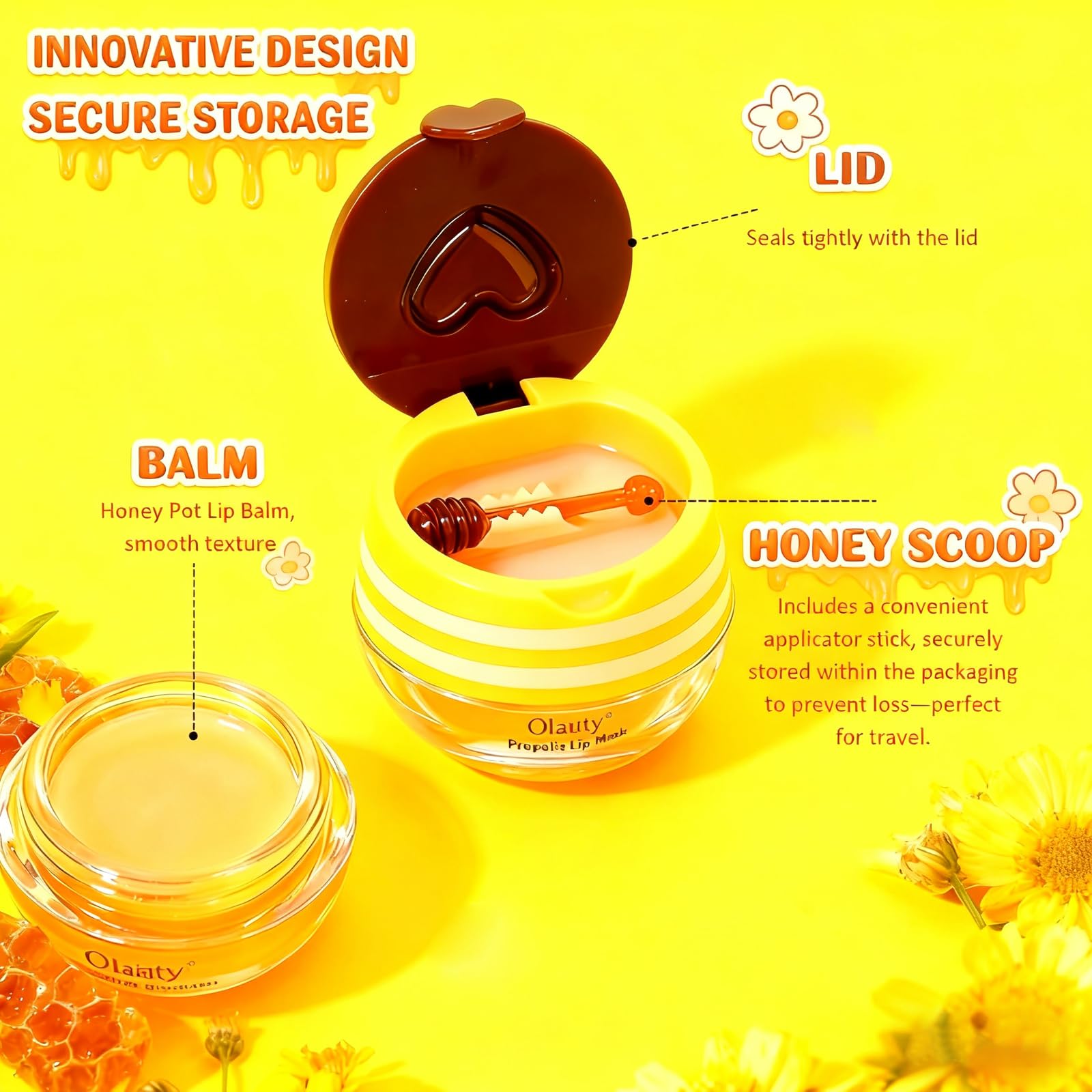 Sulily Bee Lip Balm Cherry Flavor delivers fragrance and light hydration