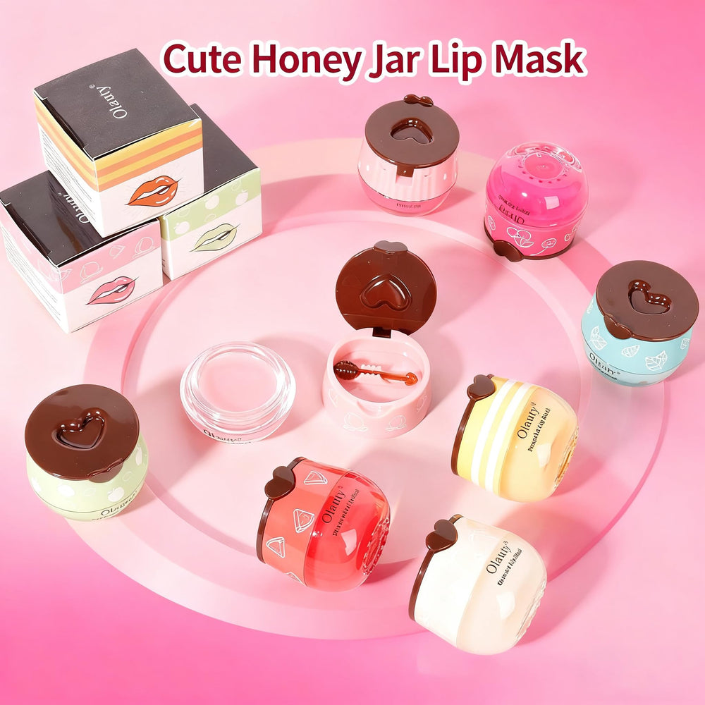 Sulily Bee Lip Balm Peach flavor bottle with sunny gold tint for glow.