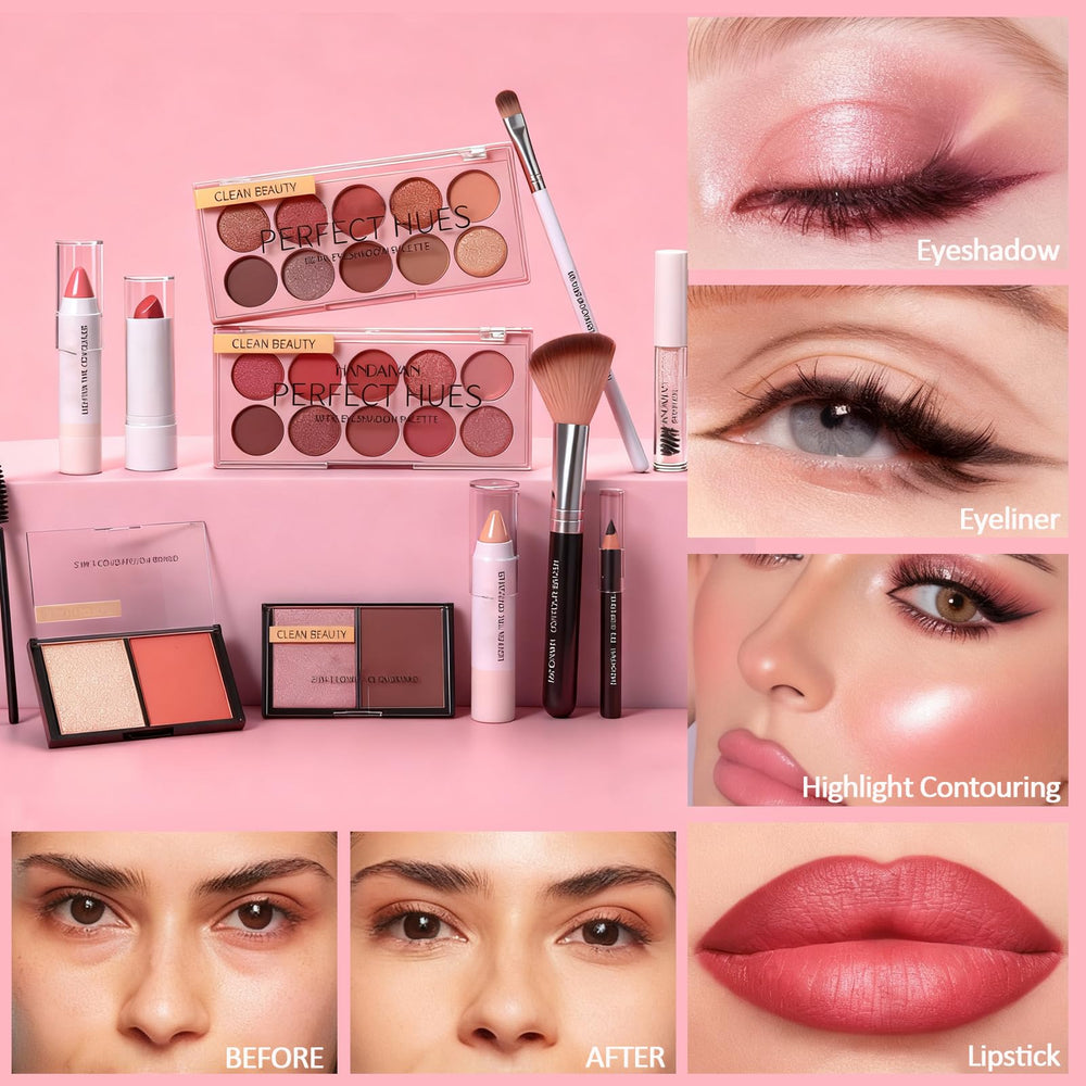 Sulily makeup set eyeshadow-palette provides rich colors for versatile day-to-night looks.