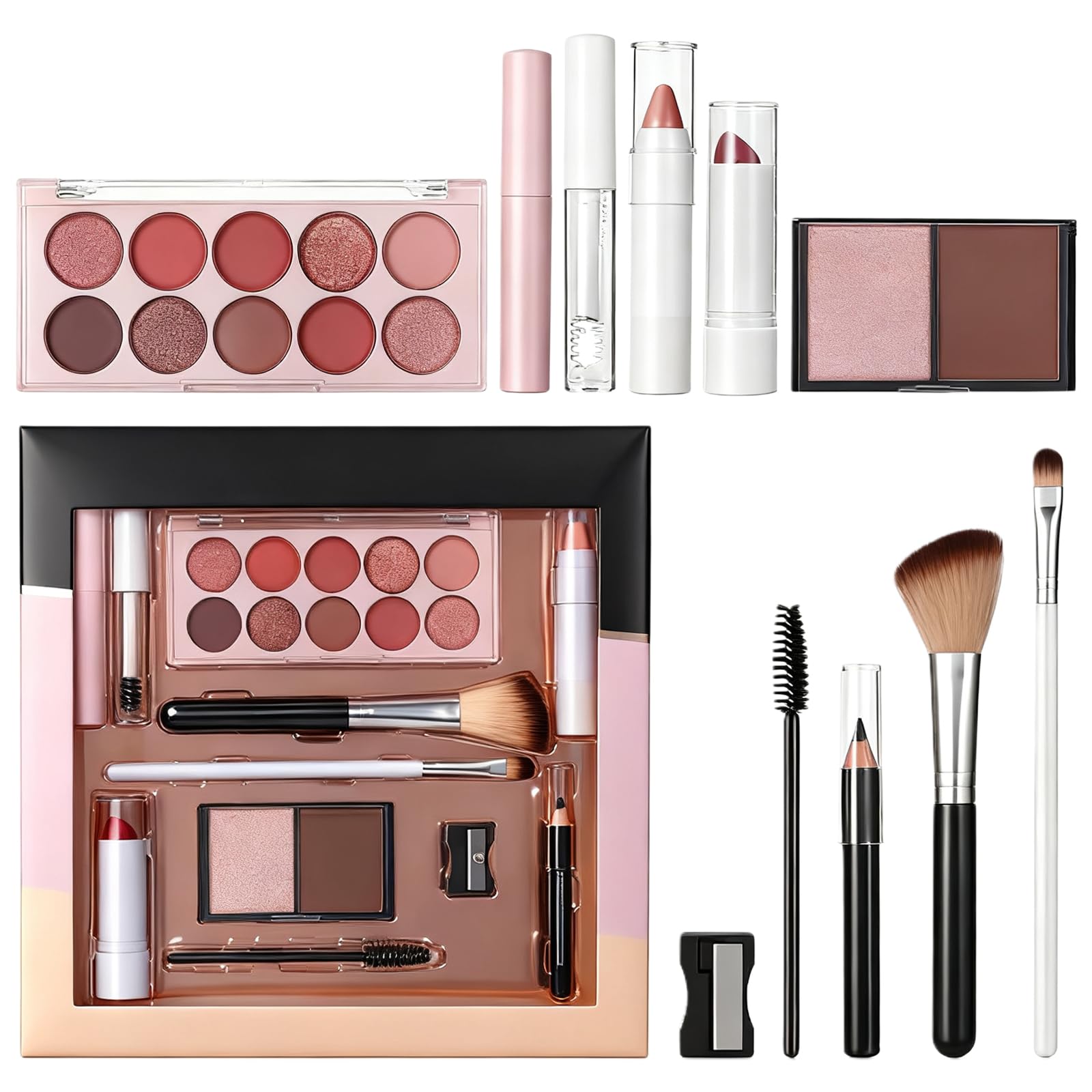 Sulily makeup set face-makeup-series offers coordinated tones for easy daily blends.