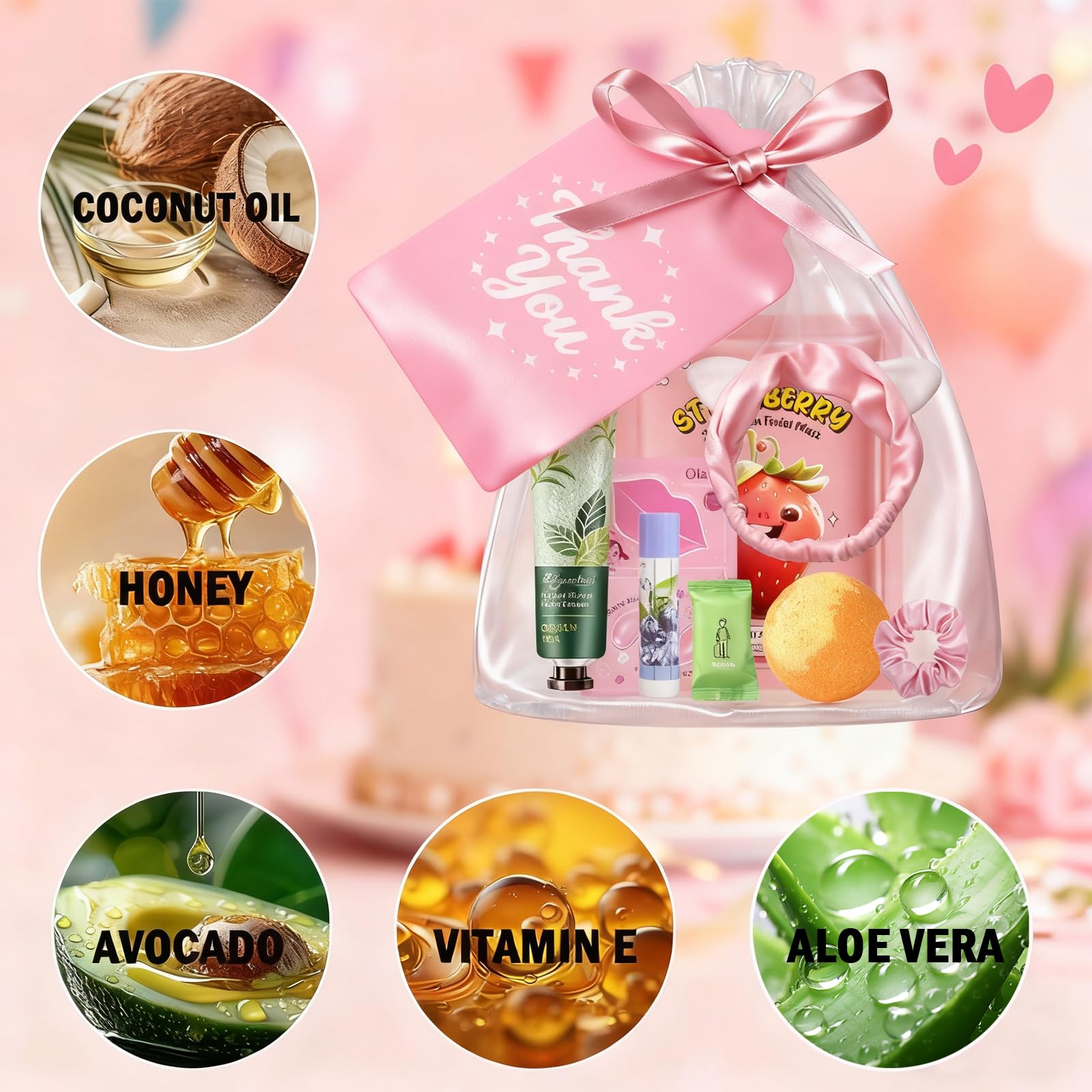 Sulily organza-gift-bags image featuring pretty gift bags for sharing skincare delights.