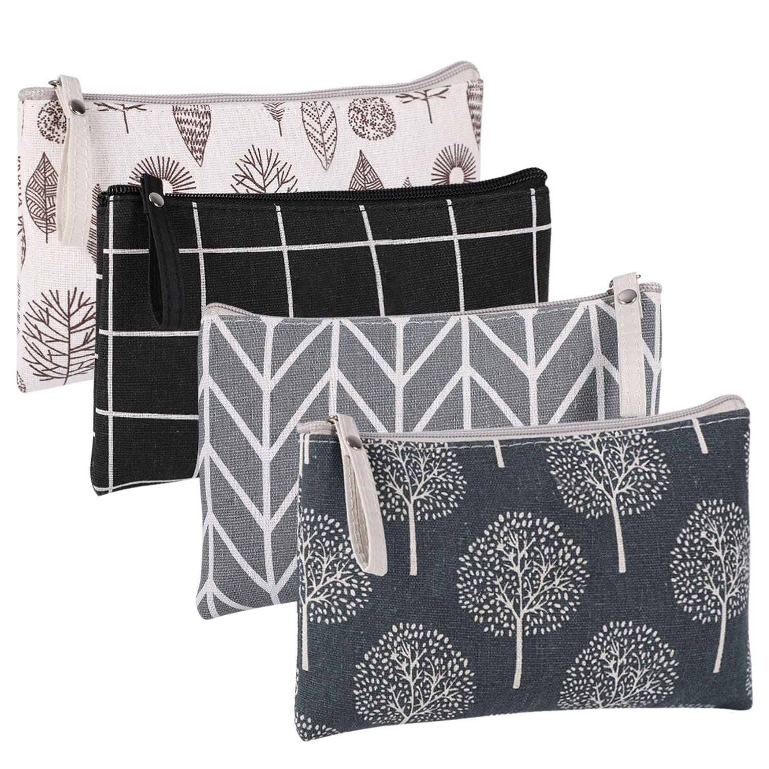 SUMAJU canvas cosmetic bag with pattern design, ideal for organizing daily essentials.