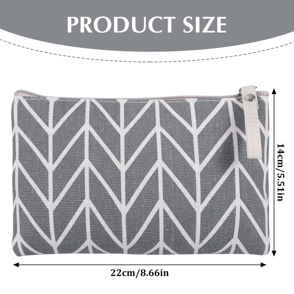 SUMAJU canvas cosmetic bag pattern 3 ready for travel use as a compact wallet.