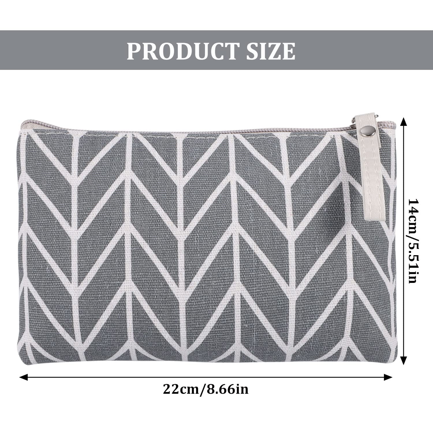 SUMAJU four-pattern canvas cosmetic bags for travel, cosmetics, and small-item storage.