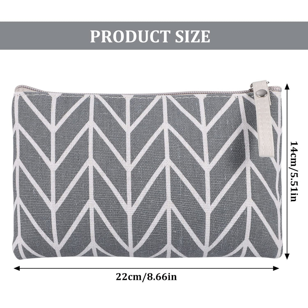 SUMAJU four-pattern canvas cosmetic bags for travel, cosmetics, and small-item storage.