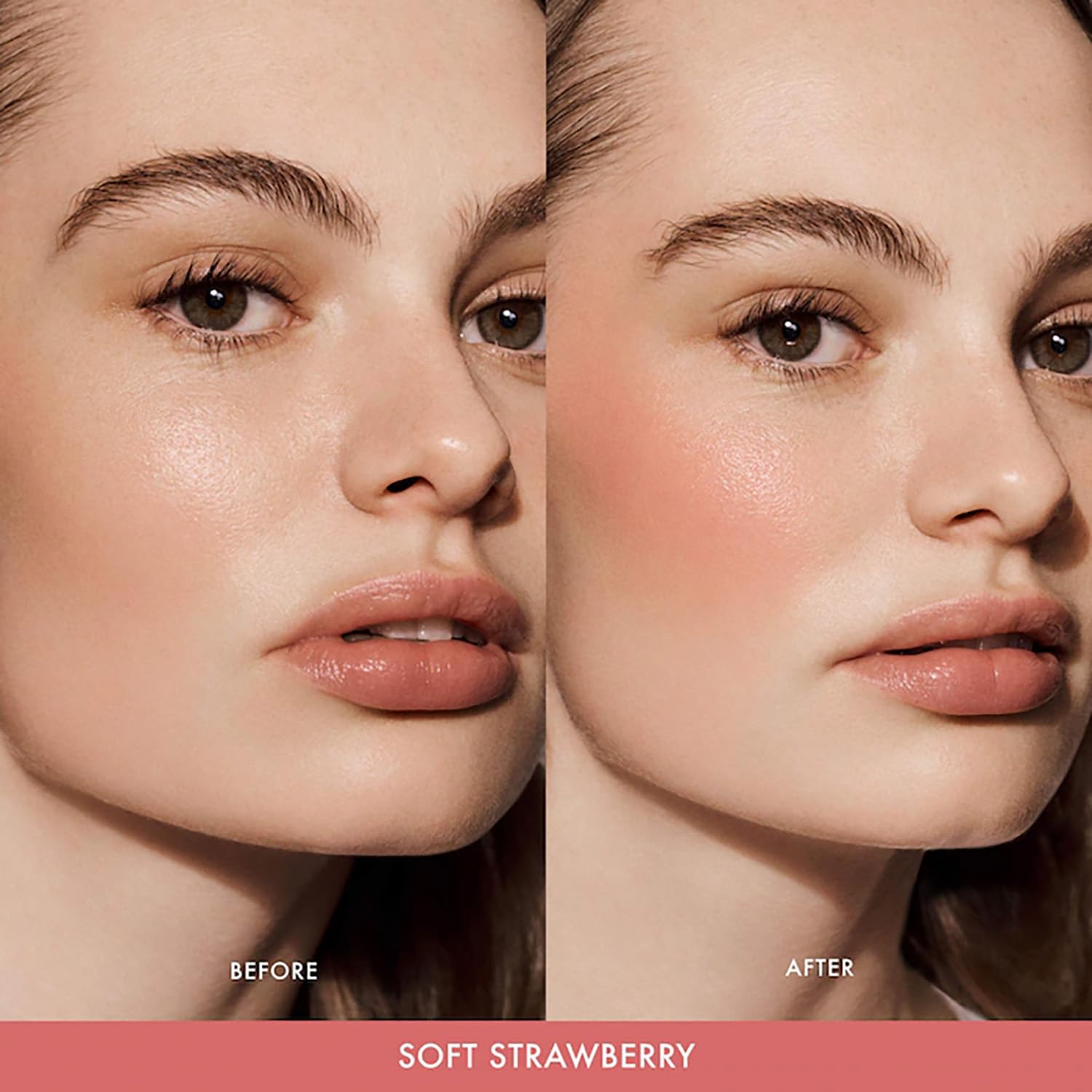 Summer Fridays Blush Butter Balm brush application demonstrates easy blending on skin