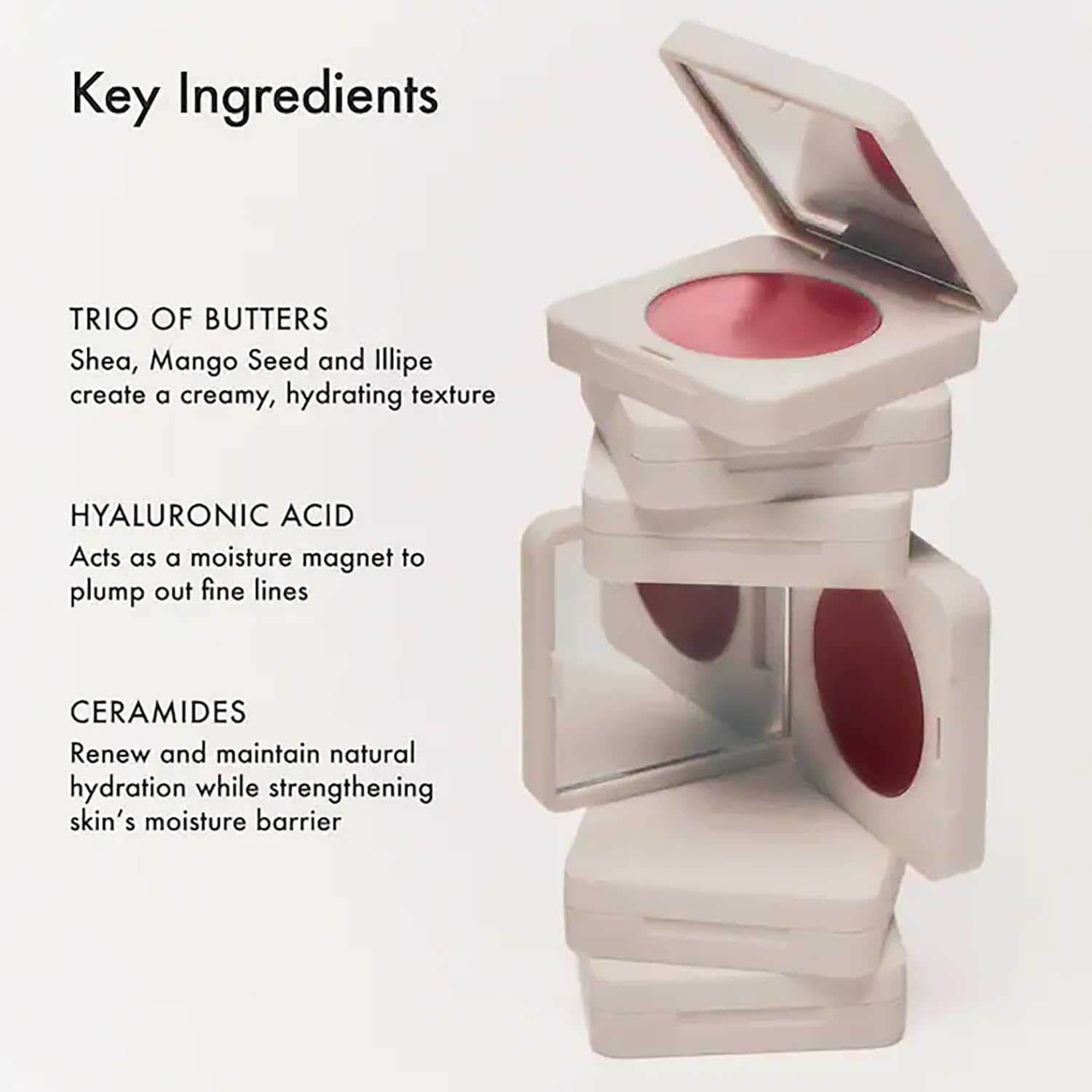 Summer Fridays Blush Butter Balm on cheeks and lips for versatile color