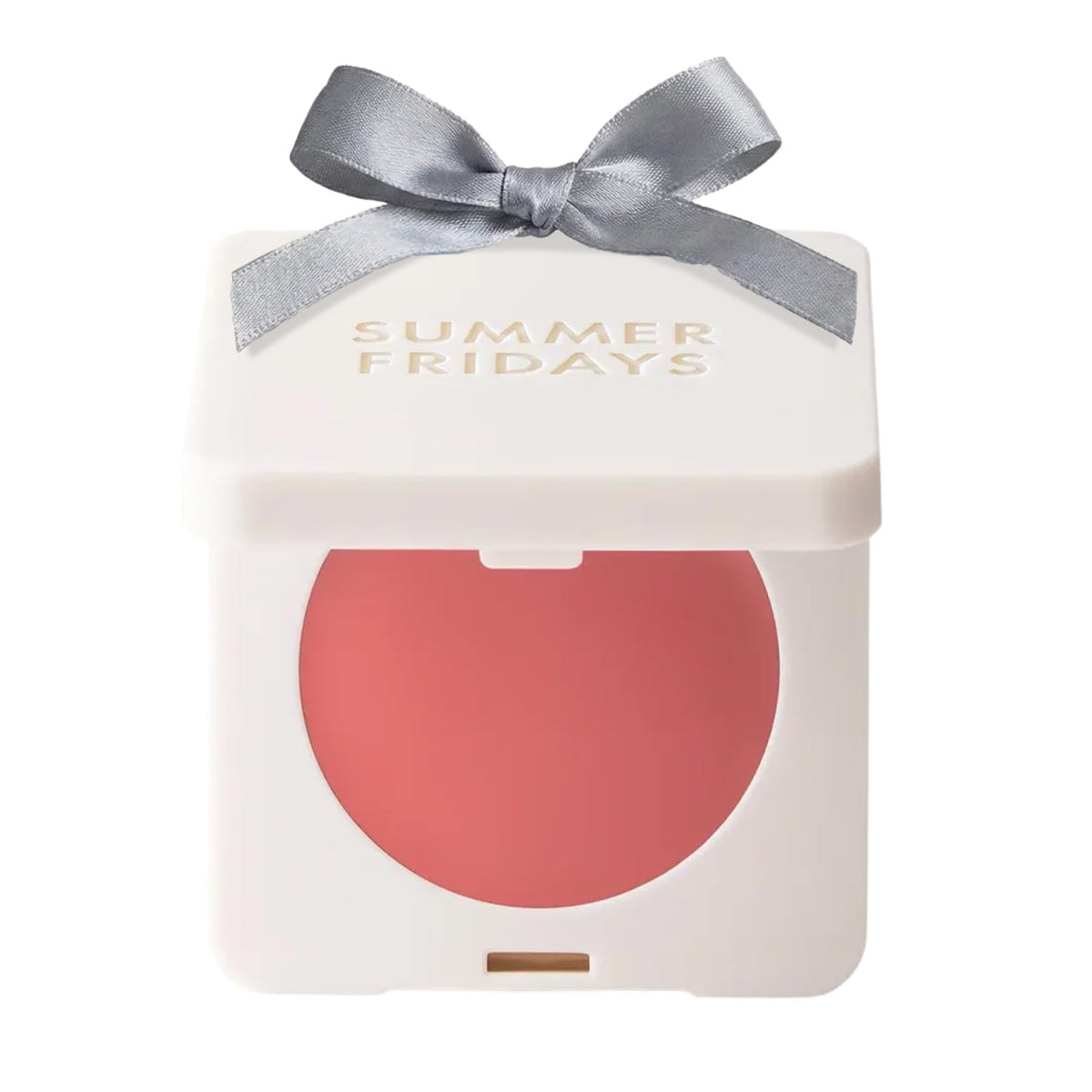 Summer Fridays Blush Butter Balm compact closeup showing creamy texture for effortless daily color