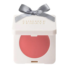 Summer Fridays Blush Butter Balm compact closeup showing creamy texture for effortless daily color