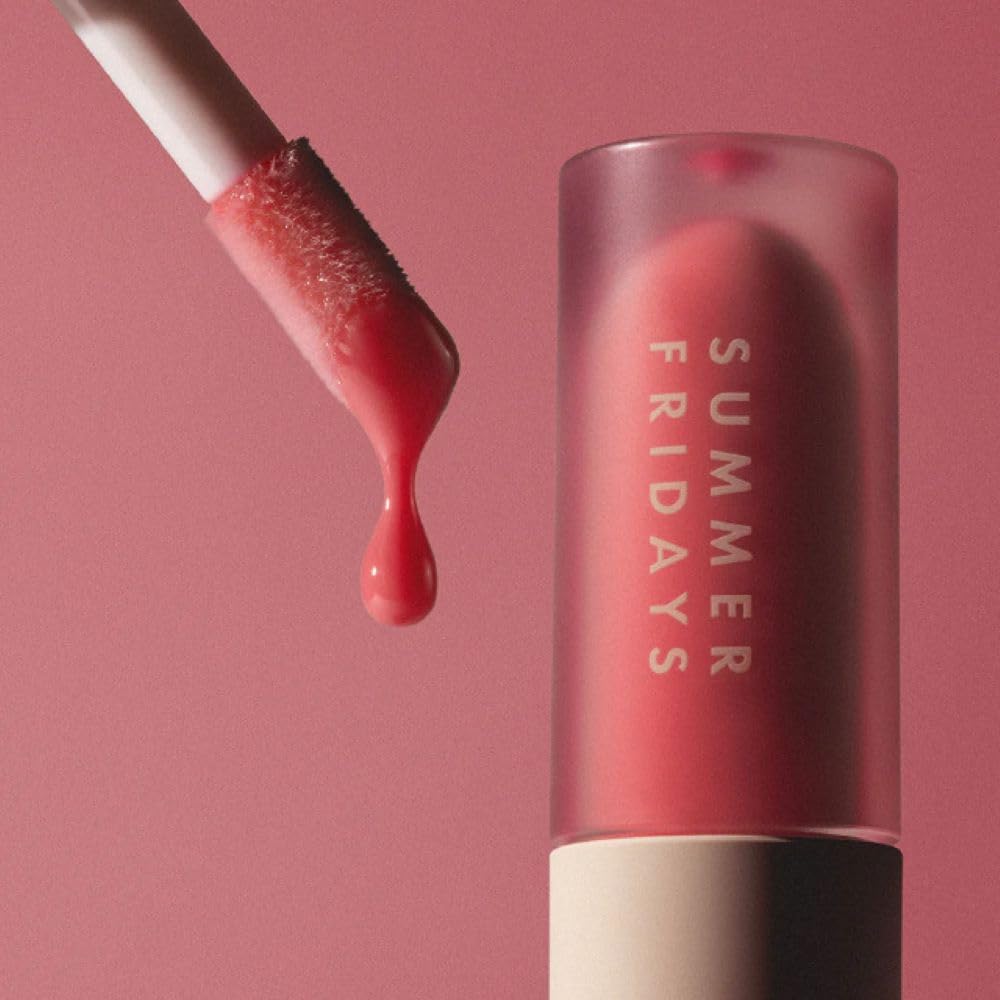 Summer Fridays Dream Lip Oil Pink Cloud packaging highlights vegan, cruelty-free materials
