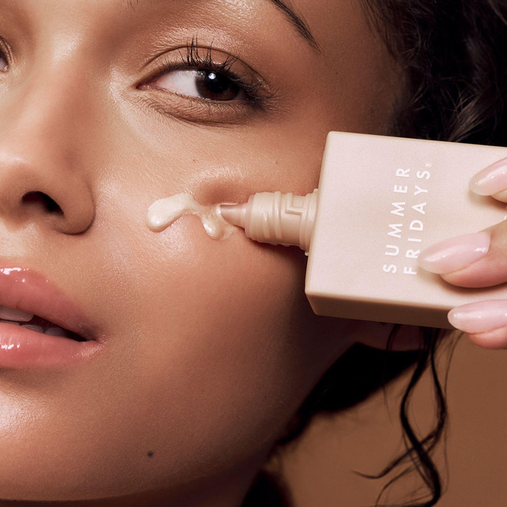 Summer Fridays Illuminating Drops mixed with moisturizer for boosted hydration and glow.