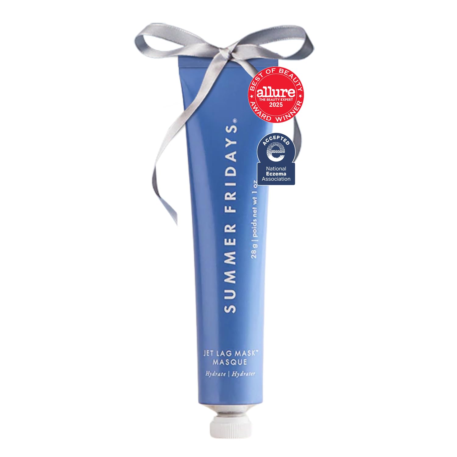 Summer Fridays Jet Lag Mask Mini packaging showcases the product for easy everyday use