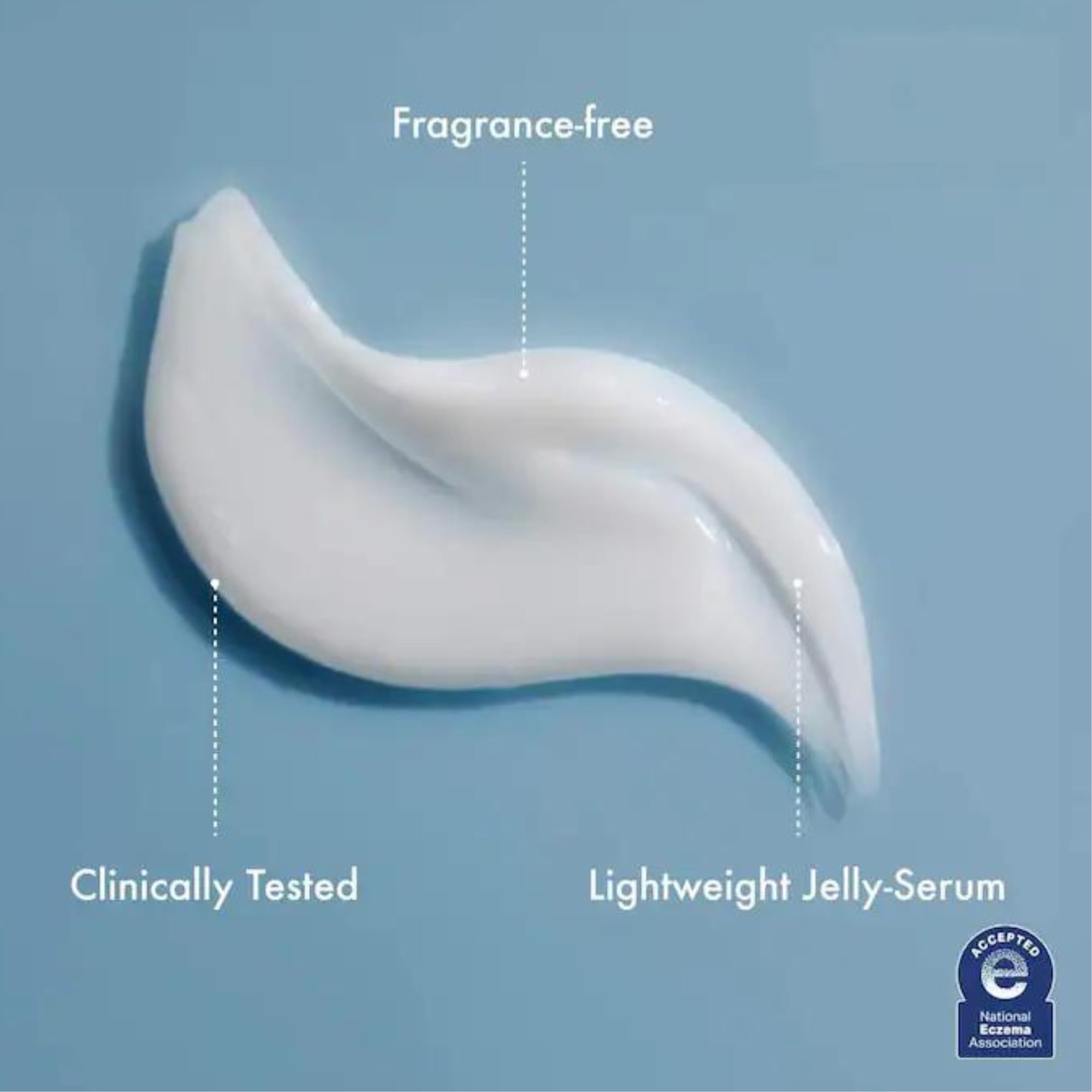 Jet Lag Serum swatch demonstrates silky, non-greasy finish on skin