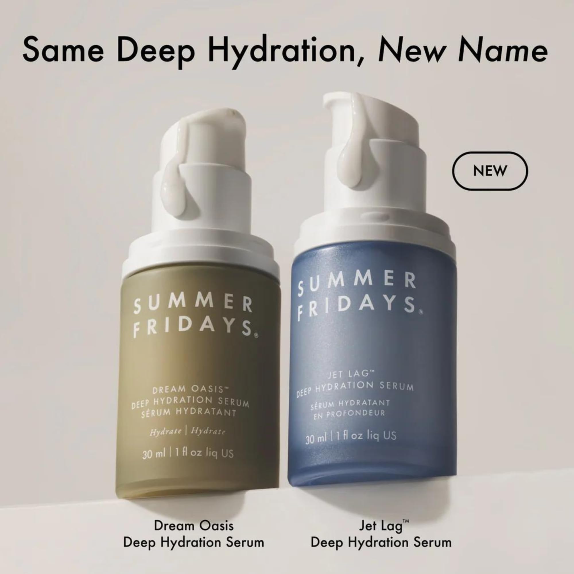 Jet Lag Serum texture shot shows jelly-like consistency for easy absorption