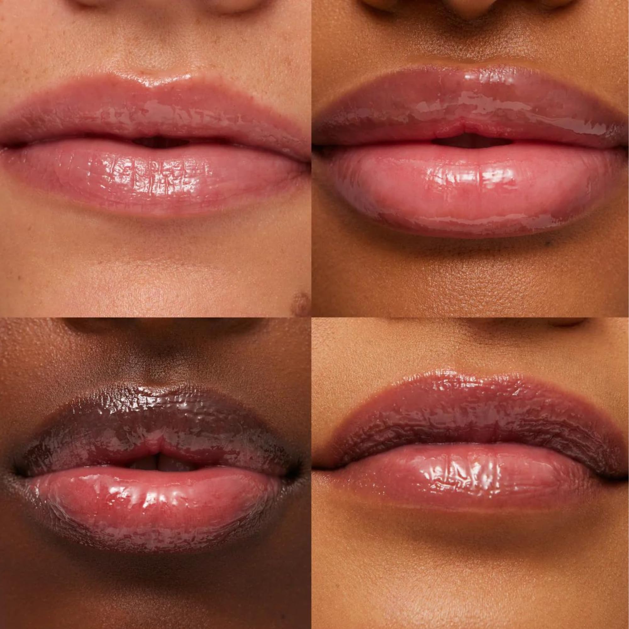 Summer Fridays lip balm glossy sheen on lips.