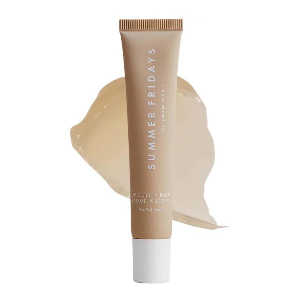 Summer Fridays Lip Butter Balm jar shows creamy hydration ready to go.