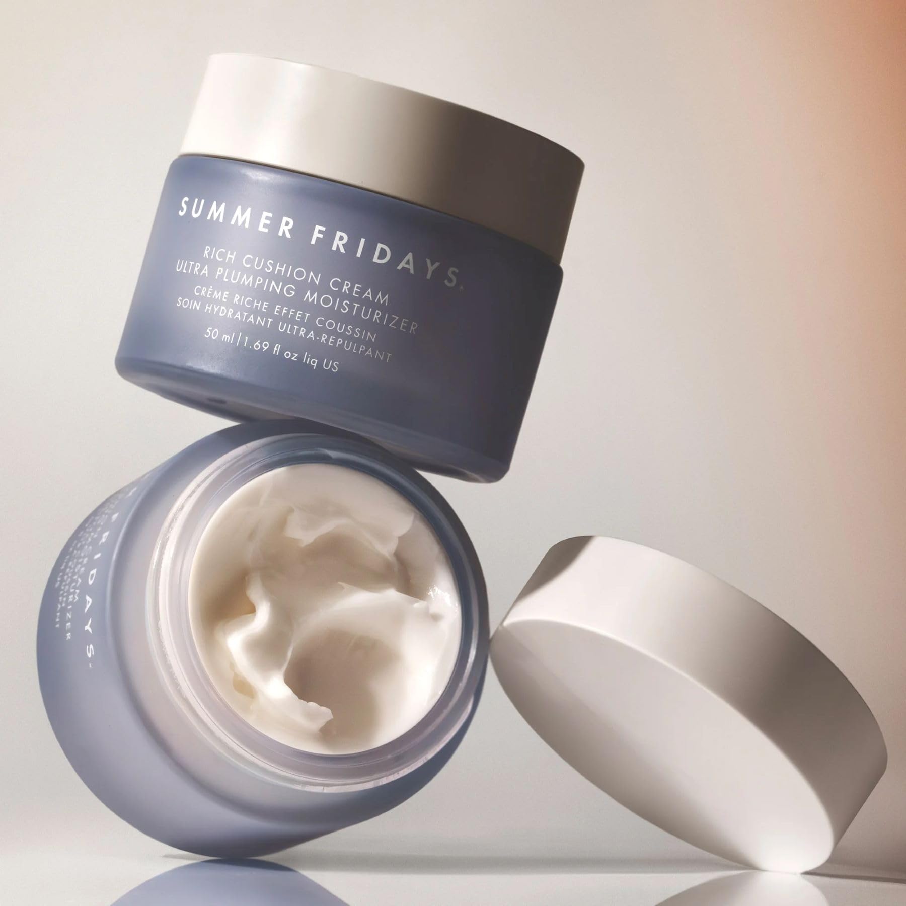 Summer Fridays Rich Cushion Face Cream ingredients glycerin and squalane highlighted for hydration