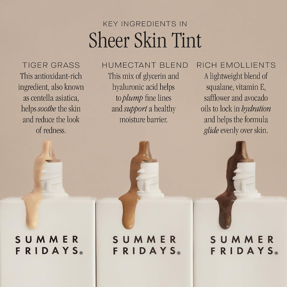 Summer Fridays tint with Tiger Grass soothes and reduces redness appearance.