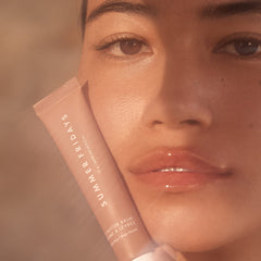 Close-up texture of Summer Fridays Tinted Lip Butter Balm for smooth non-greasy feel