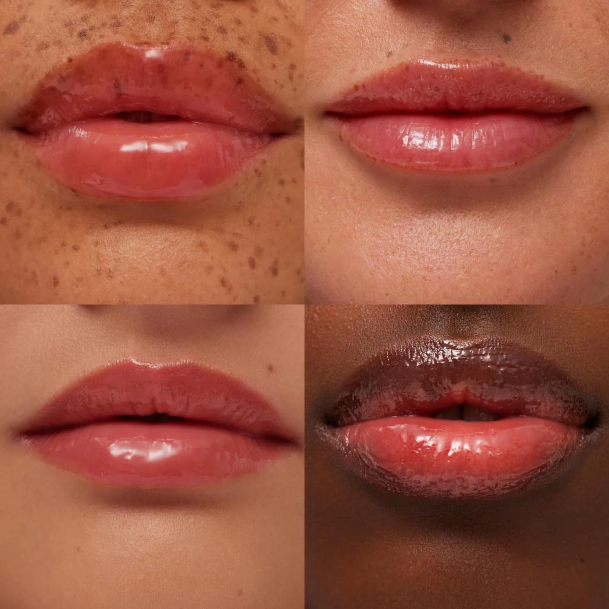 Summer Fridays Tinted Lip Butter Poppy closeup emphasizes smooth, non-greasy finish with coral glow.